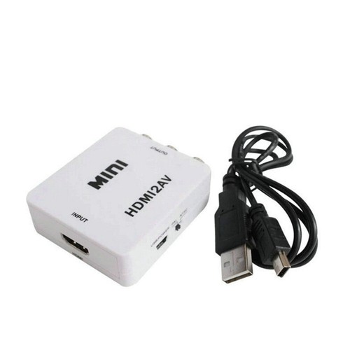 Mini Composite CVBS 3RCA HDMI to AV Video Converter Adapter 1080p 720p Upscaler - Picture 10 of 10
