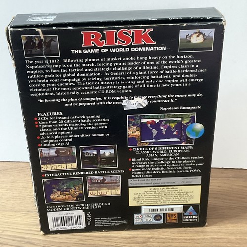 RISK The World Conquest Game - PC CD-ROM Board game - Original Big Box PC Game - Picture 9 of 9
