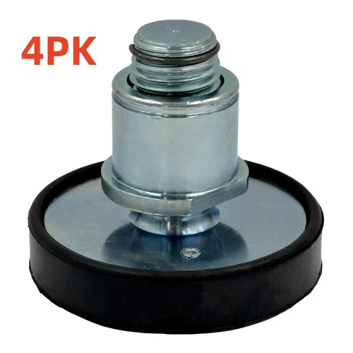 4PK Auto Car Lift Round Tray Rubber Pads Peg Screw-up Pads 50mm - Picture 3 of 8