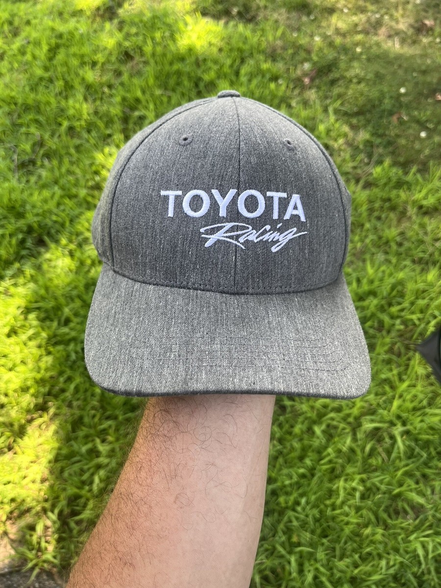 Toyota Racing Embroidered Hat Cap Adjustable Strapback Gray