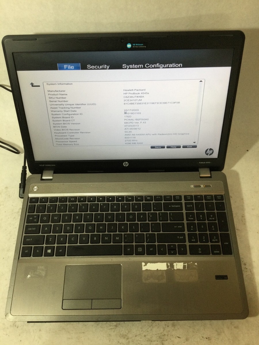 HP ProBook 4545s 8GB/128GB SSD