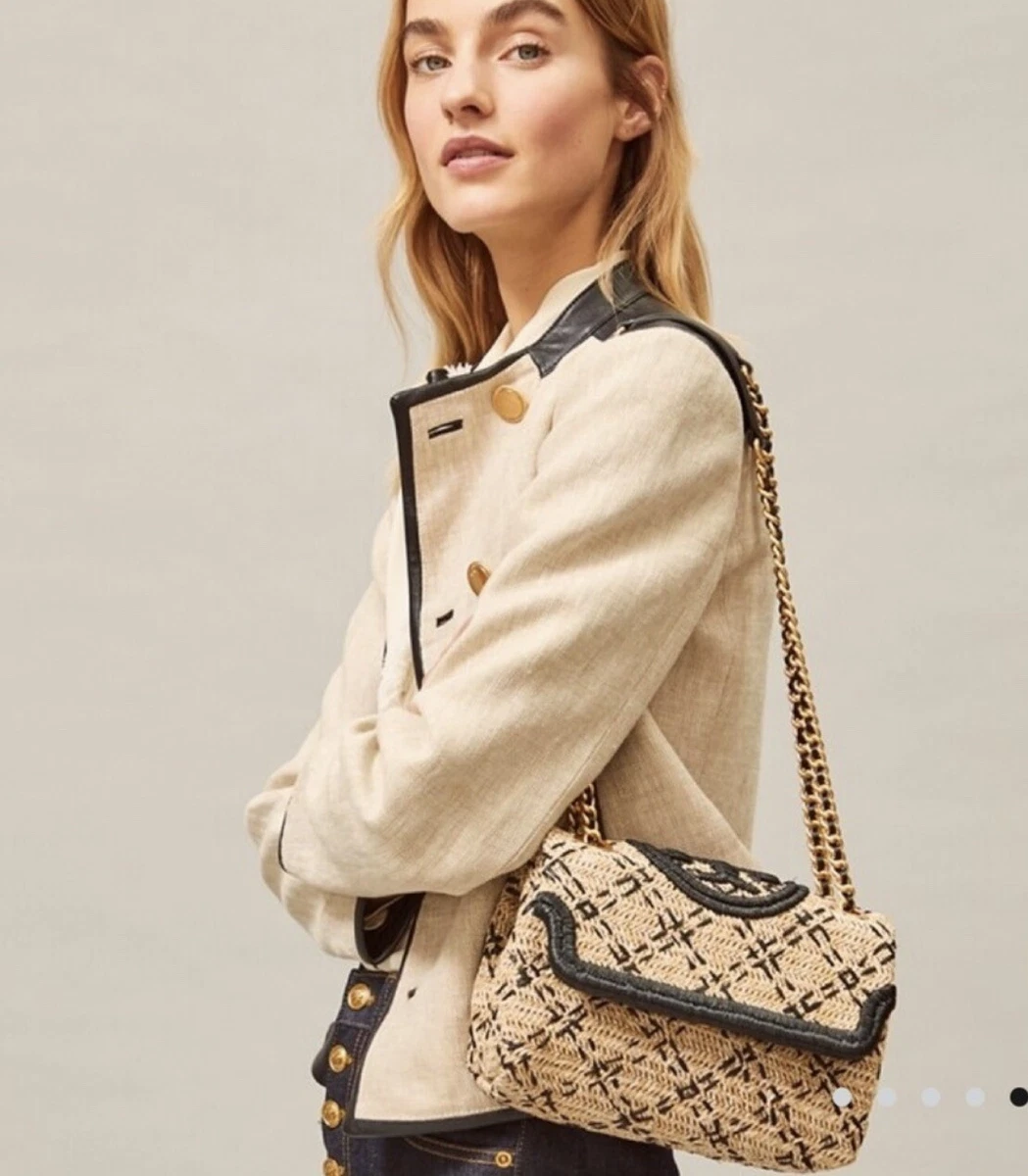 Tory burch straw deals crossbody bag