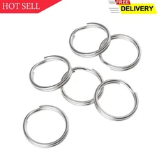 Pawfly 100 Pack 1/2 Inch Split Key Rings Mini Jump Rings Dog Tag Rings with ....