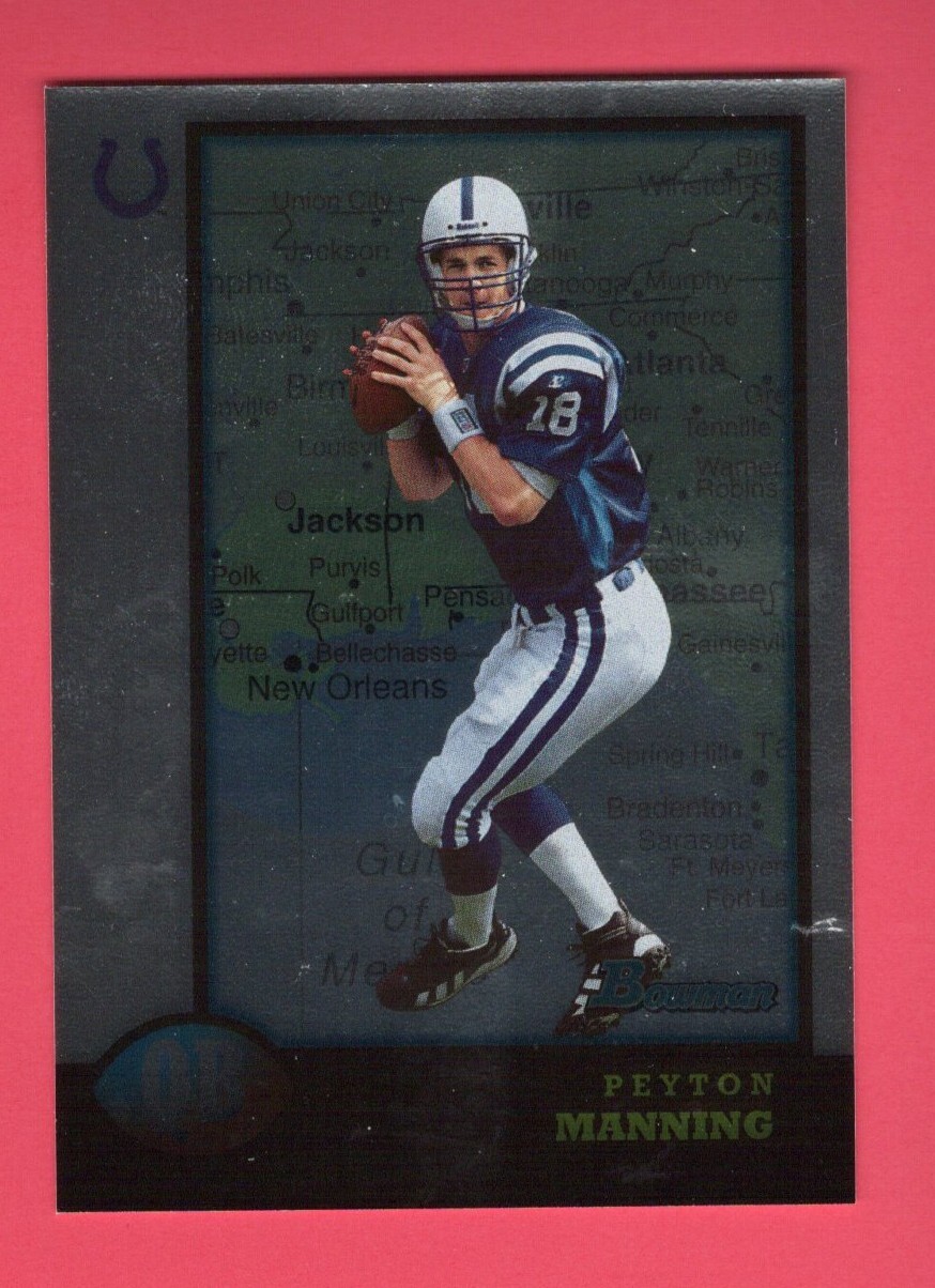 1998 Bowman Chrome Interstate #1 Peyton Manning Indianapolis Colts