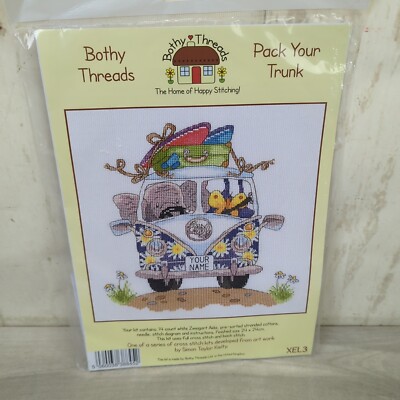 Bothy Threads counted cross stitch Kit ''Pack Your Trunk'', 24x24cm, XEL3 New