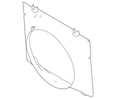 Genuine Ford Fan Shroud LC2Z-8146-A