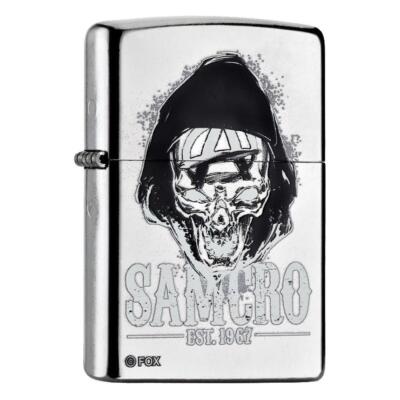 Zippo lighter Sons of Anarchy SAMCRO Street Chrome unused import from Japan