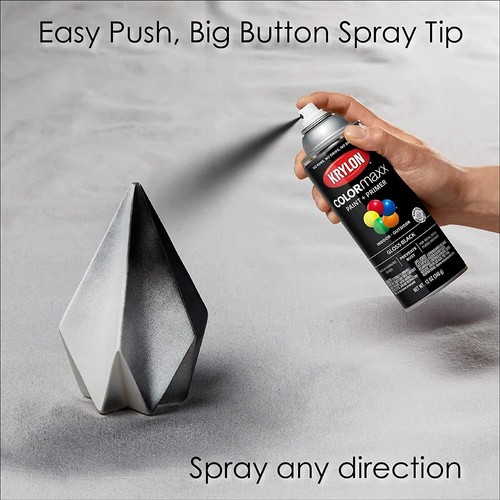 K05505007 Spray Paint and Primer for Indoor/Outdoor Use Gloss Black 12