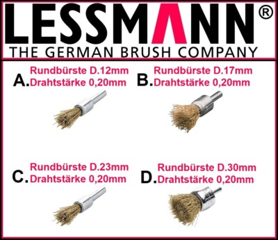 LESSMANN Rundbürste Mit Schaft – Gewellter Draht Produktbild-Vorschau 5