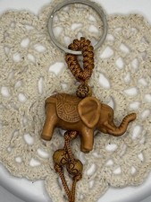 1pc Elephant Animal Polyresin Keychain Safari Zoo