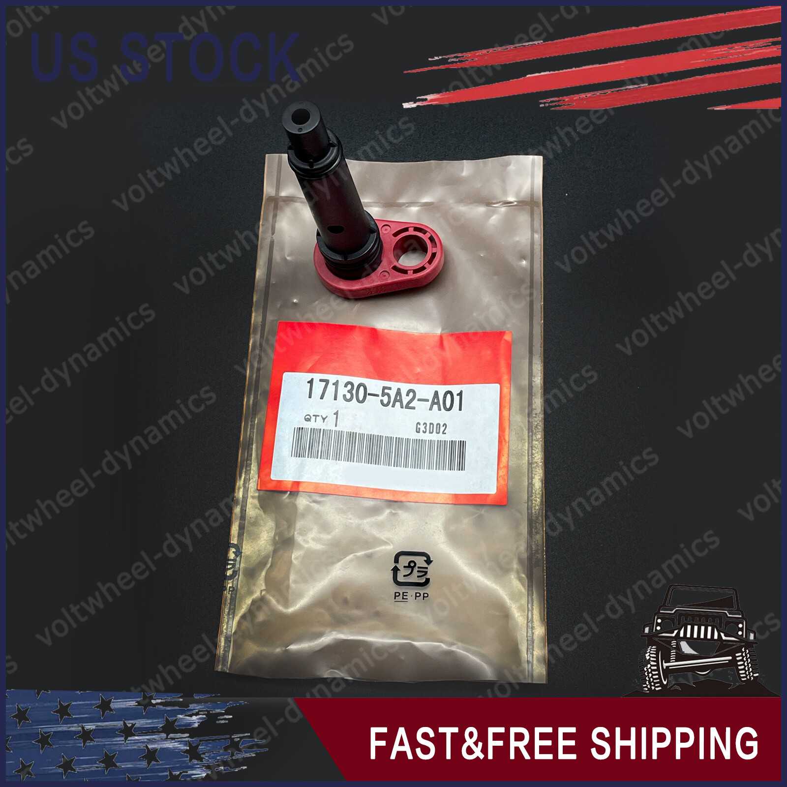 New PCV Valve 17130-5A2-A01 OEM Fit Honda Accord CR-V Civic TLX Toyota Camry-image