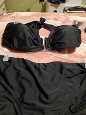 2X BLACK 2 PEICE SWIMSUIT NWT