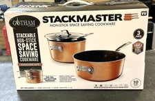 Gotham Steel Mini Stackmaster 5 Piece Cookware Set NEW (GO1062426)
