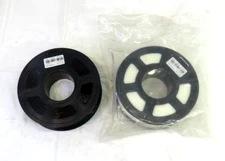SUNLU ABS 1.75mm Plastic 3D Printing Filament White & Black, Lot of 2