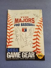 Sega Game Gear Manual Only The Majors Pro Baseball 