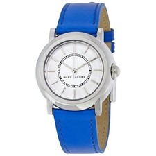 Marc Jacobs Women's Courtney Blue Leather Strap Watch 34mm MJ1451