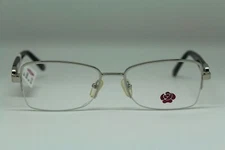 1 Unit New Rose Women Eyeglass Frame AR11 Silver/Black 53-17-135 #052