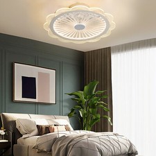 19.7" LED Ceiling Fan Light w/Remote Control Chandelier Lamp Fan Ceiling 3 Color