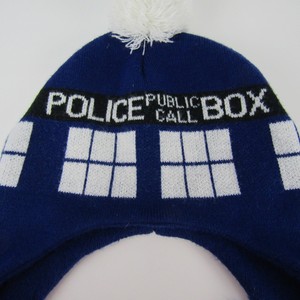 Download Doctor Who Tardis Laplander Beanie Knit Cap Hat Blue ...