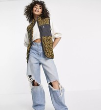 Element Animal Print Gilet Medium Nwt Hipster Outdoors Streetwear Festival