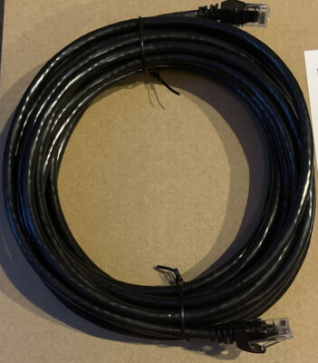 Amazon Basics RJ45 Cat-6 Gigabit Ethernet Patch Internet Cable, 25 Feet, Black