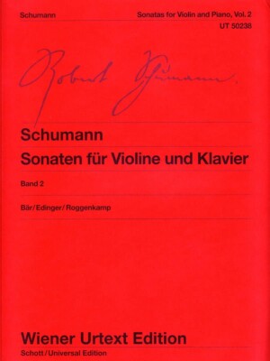 SCHUMANN SONATAS FOR VIOLIN AND PIANO VOL. 2 BOOK WIENER URTEXT SCHOTT BRAND NEW