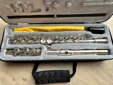 Gibson Baldwin GBFLSV Flute WITH HARD CASE gray Velvet Lining