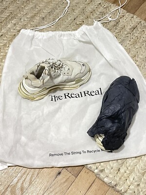Balenciaga Triple S Sneaker/White Tan- Size 38 - | eBay