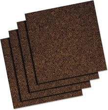 Quartet Cork Tiles, Cork Board, 12" x 12", Corkboard, Wall Bulletin Boards,