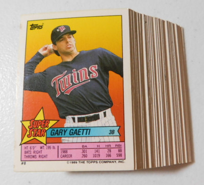 1989 TOPPS MINI BASEBALL CARD SUPER STAR YOU PICK YOUR CARD #'s 8-64 (item#E63)