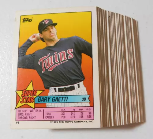 1989 TOPPS MINI BASEBALL CARD SUPER STAR YOU PICK YOUR CARD #'s 8-64 (item#E63)
