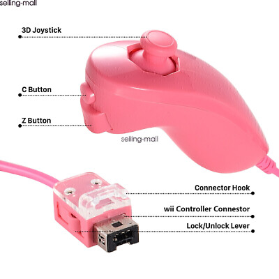 Built-in Motion Plus Wii Remote & Nunchuck Controller for Wii Wii U Console