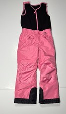 TSLA Insulated Snowboard Overalls Girls Pink Black Waterproof Ripstop Winter