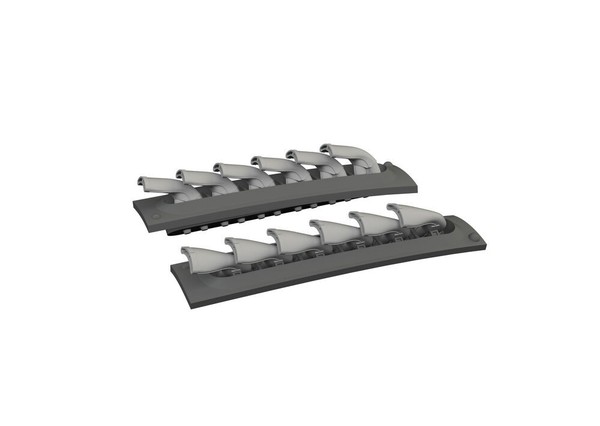 Eduard Accessories 6481061 - 1:48 P-40 Exhaust Stacks Fishtail Print Eduard-image