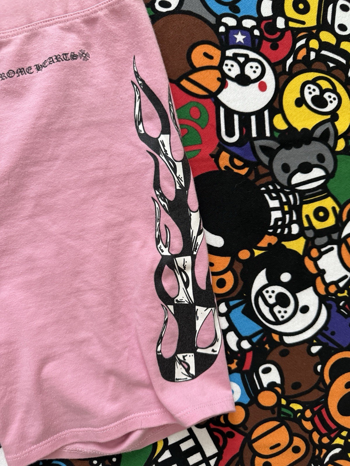 Chrome Hearts Pink Matty Boy Biker Shorts image 5