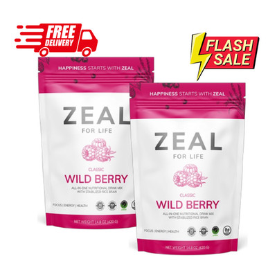 2 Pack Wild Berry Classic Nutritional Drink Mix 30 Servings - Free Shipping