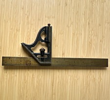 Stanley Vintage No. 12 Combination Square w/ Rule, Level & Scriber Made in USA