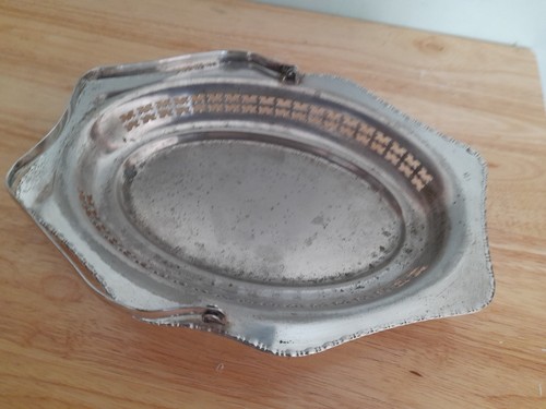 Vintage Falstaff Oval Serving Bowl Dish with Handle Silver Plated EPNS Bon Bon - Picture 4 of 21