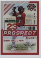 2024 Panini Prospect Edition Red Prizm 7/199 Gino Groover #46 8d2