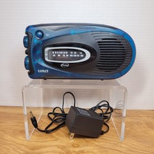 Freeplay RANGER Self  Powered AM/FM Radio Solar Crank  Adapter Blue Emergency