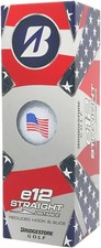 Bridgestone e12 Straight Golf Balls 3pk, White/Patriot 1 Sleeve 2025 NEW