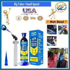 Black RTV Silicone Adhesive Sealant Waterproof Flexible 30ml for Home Auto Craft