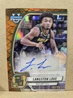 2024-25 Bowman U Chrome Langston Love /25 Auto Reptilian Orange Refractor #50