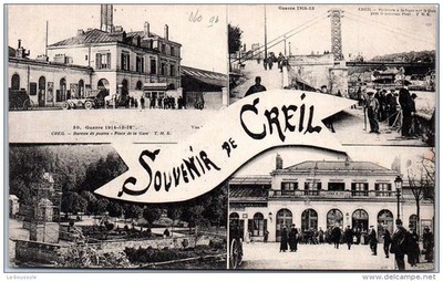 60 CREIL - a souvenir (multiple views)