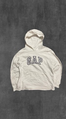 GAP Damen Kapuzen Pullover Sweatshirt, Größe L 40/42 Weiß