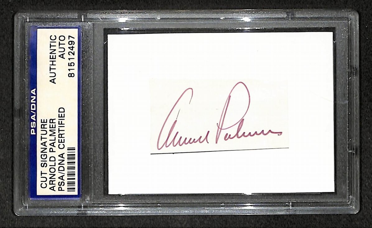 Arnold Palmer Signed/Autographed Cut Signature Golf HOF PSA/DNA 210751