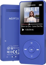 AGPTEK A02 MP3 Player with Bluetooth 5.3, 1.8 Inch Screen Portable Music Player 
