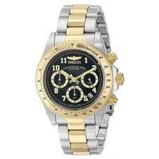 Invicta 17027 Men's Chrono Black Dial Two Tone Steel Dive Watch