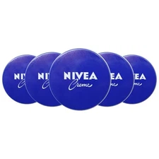 5 Pack - Nivea Creme Body, Face & Hand Moisturizing Cream, 1.0 oz