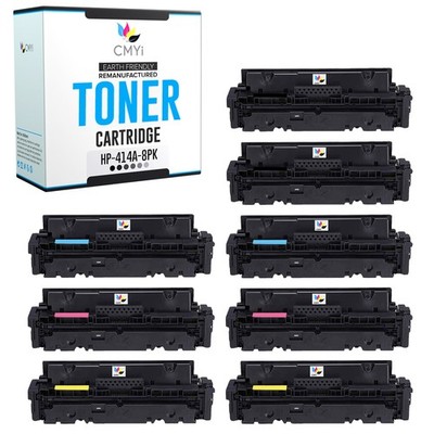 8-Pack Replacement 414A Printer Cartridges for HP Color LaserJet Pro MFP M479fdw